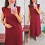 Vestido Hombreras Granate